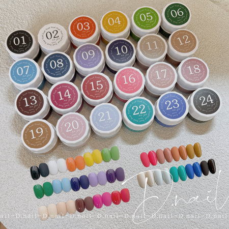 D. NAIL Art Gel (Pole Gel) 24 Color Set All Color