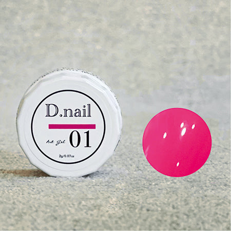 D. nail art gel neon (goku gel) 01 neon pink 2g