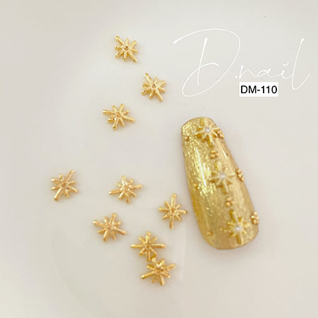 D. NAIL Jewelry Bijou Parts DM -110 Star Flake Gold