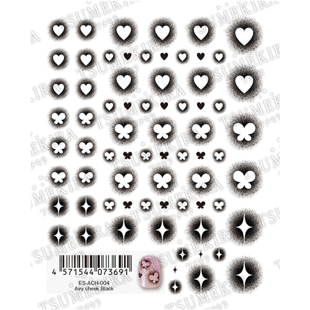 Tsumikira ES (E) AIRY CHEEK BLACK (Airy Teak Black) ES -Ach -004