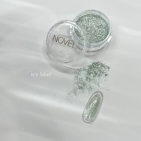 NOVEL GLASS SHARY GLITTER ICY BLUE 0.85g (Novel Glass Sharyy Glitter Isy Blue)