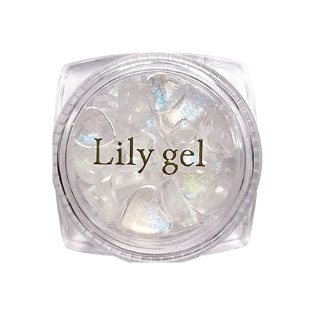 Lily gel sparkling heart parts clear 30P