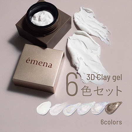 emena 3DClay gel 6 color set (emena clay gel)