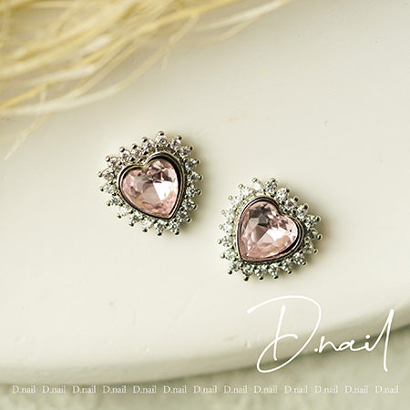 D. nail jewelry bijou parts DS-28 pink heart