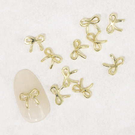 SHAREYDVA Petit Ribbon Parts Gold 10P