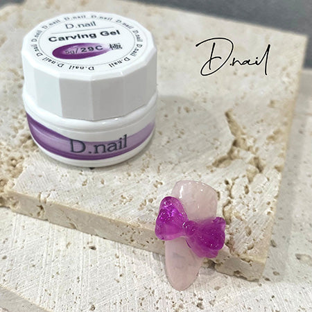 D. Nail Goku Carving Gel 29C Clear Pink Purple 5g