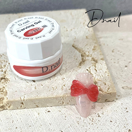 D. Nail Goku Carving Gel 32C Clear Red 5g