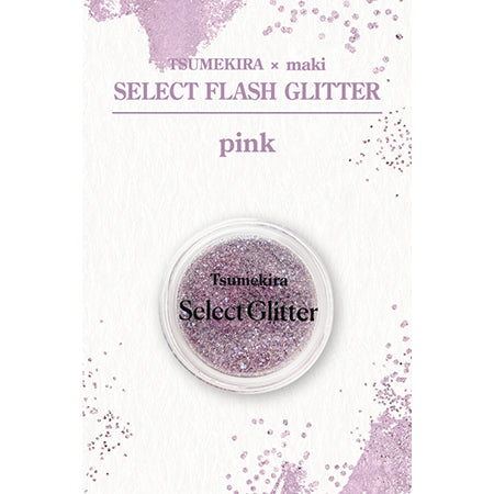 TSUMEKIRA�~maki Select Flash Glitter (Pink) MAK-GLI-006