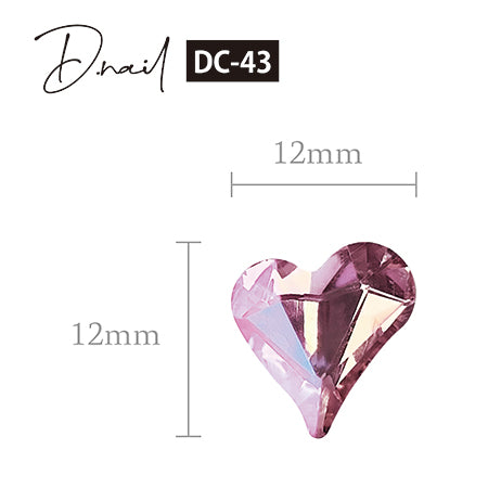 D. nail decoration stone DC-43 heart pink beige L