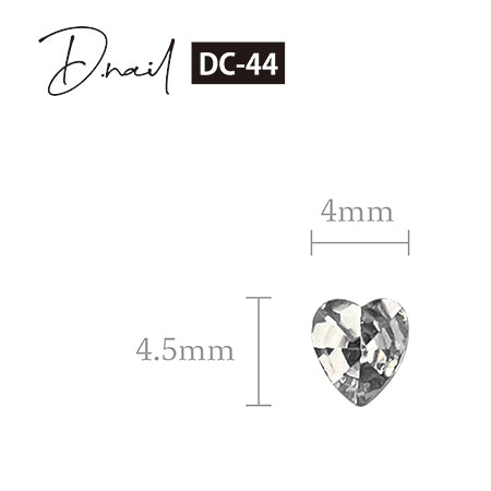 D. nail decoration stone DC-44 heart clear S