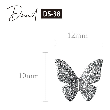 D. nail jewelry bijou parts DS-38 gorgeous butterfly