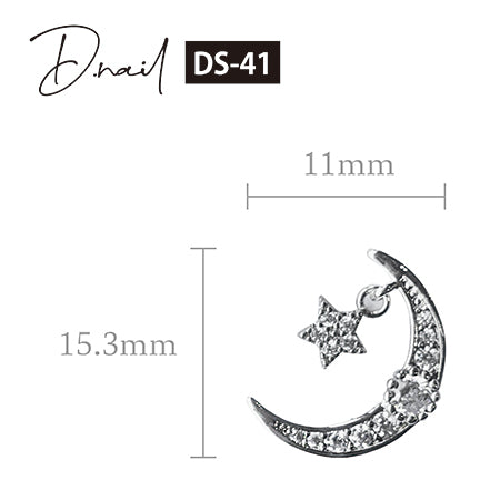 D. nail jewelry bijou parts DS-41 Moonstarlight