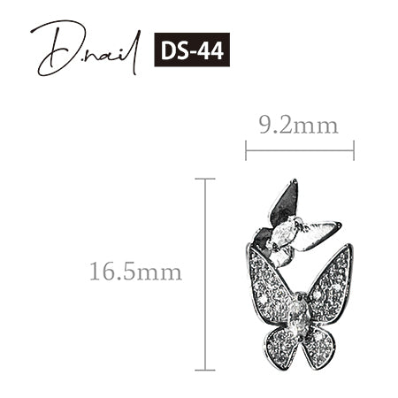 D. nail jewelry bijou parts DS-44 pair butterfly