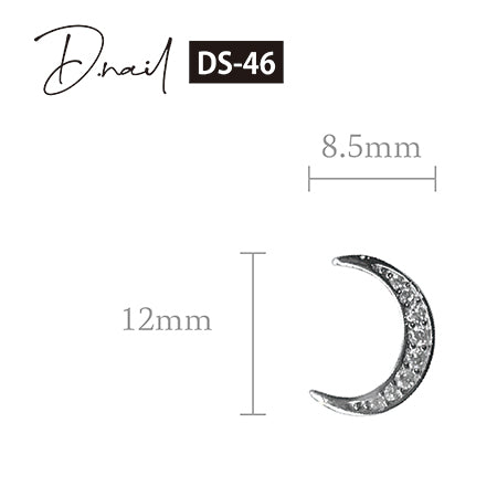 D. nail jewelry bijou parts DS-46 chic moon