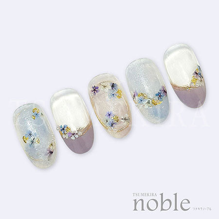 Tsumekira [noble] Dried flowers and gold leaf 3 Blue NO-DFG-003 (for gel only)