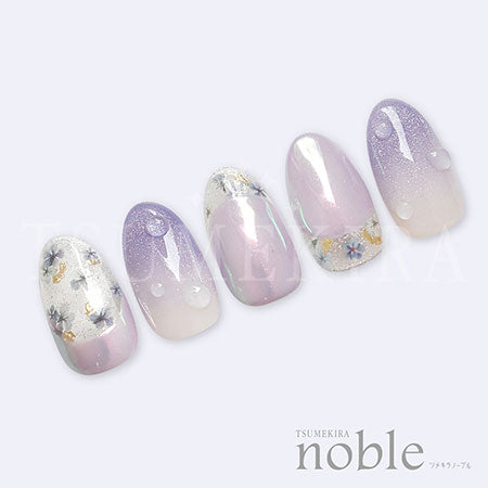 Tsumekira [noble] Dried flowers and gold leaf 3 Blue NO-DFG-003 (for gel only)