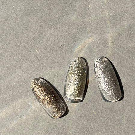 ◆ NOVEL G833 Matte grain glitter grain gray 0.95g Novel Matte Grain Glitter Grain Gray