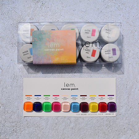 lem. Color Gel Canvas Paint 10-Color Set