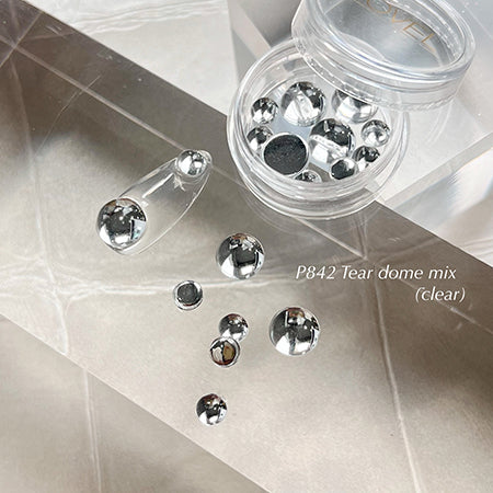 ◆ NOVEL P842 Tear dome mix (clear) NOVEL P842 Tear dome mix (clear)