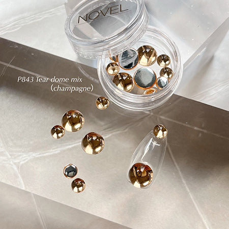 ◆ NOVEL P843 Tear dome mix (champagne) Novel P843 Tear dome mix (champagne)