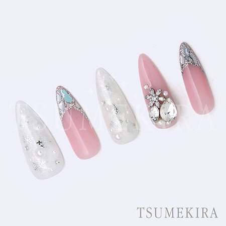 Tsumekira Standard Snow Silver SG-YUK-014 (for gel only)