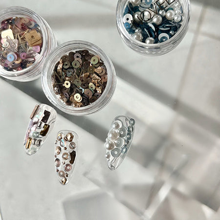 ◆NOVEL P844 Float holo mix (pearl indigo)