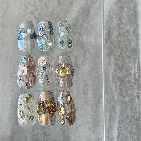 ◆NOVEL P845 Float holo mix (material mauve)