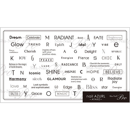 ◆ShaNail Plus Font Box Black