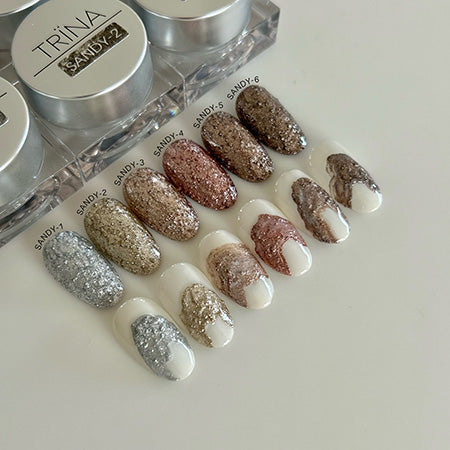 TRINA SANDY GEL Series SANDY-1 Metallic Silver