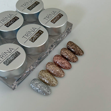 TRINA SANDY GEL Series SANDY-1 Metallic Silver