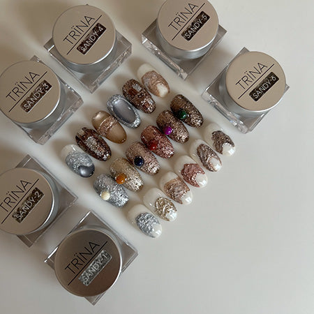 TRINA SANDY GEL Series SANDY-1 Metallic Silver