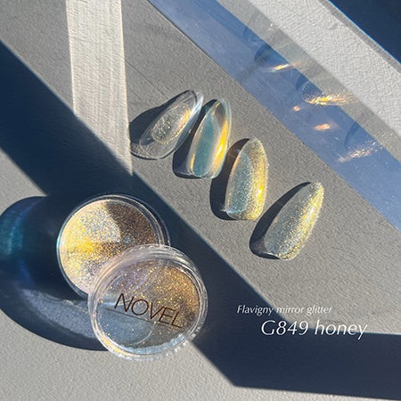 ◆NOVEL G849 Flavigny mirror glitter (honey) 0.45g