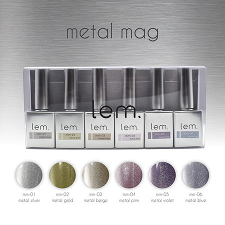 lem. Metal Mag Gel 6-color set