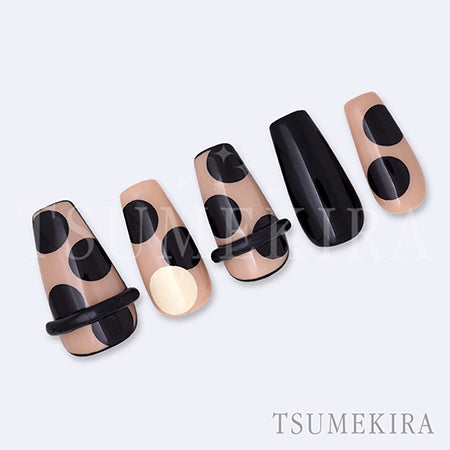 Tsumekira MEGU NAIL Produce MEGU Dot BLACK NN-MGN-006