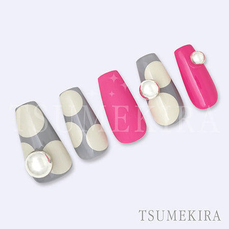 Tsumekira MEGU NAIL Produce MEGU Dot BEIGE NN-MGN-007