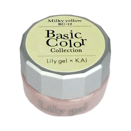Lily Gel Color Gel KAI Basic Color Collection #BC-12 Milky Yellow