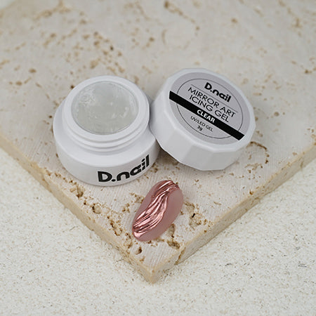 D. nail mirror art icing gel clear 3g