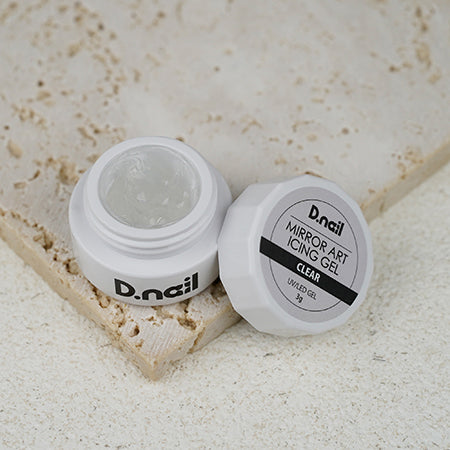 D. nail mirror art icing gel clear 3g