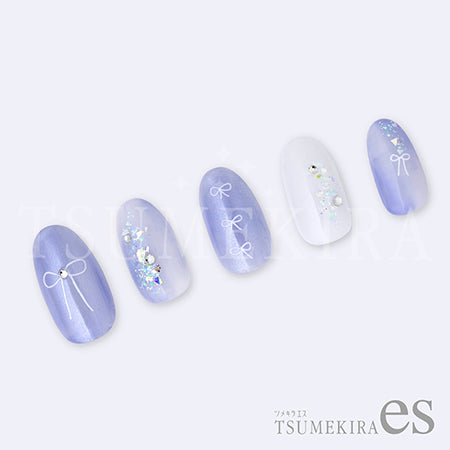 Tsumekira es (S) Handwritten Ribbon White ES-RBN-001