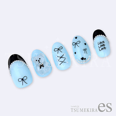Tsumekira es (S) Handwritten Ribbon Black ES-RBN-002