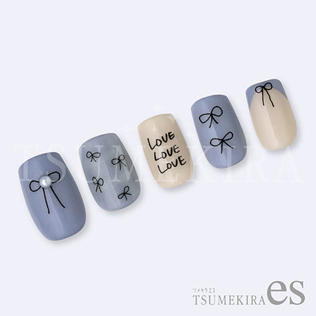 Tsumekira es (S) Handwritten Ribbon Black ES-RBN-002