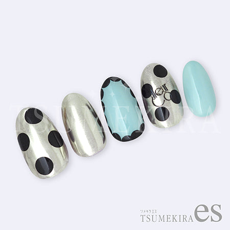 Tsumekira es (S) Dot Mini Black ES-DOT-007