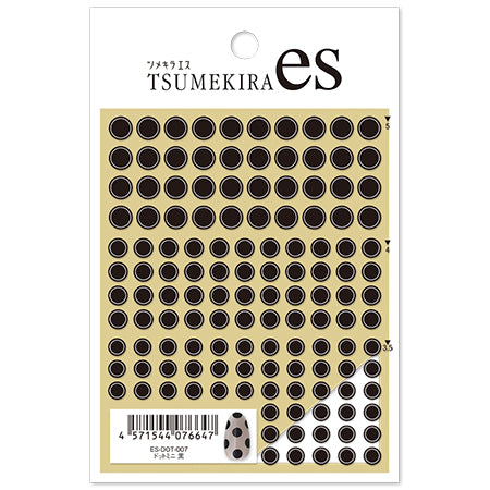 Tsumekira es (S) Dot Mini Black ES-DOT-007