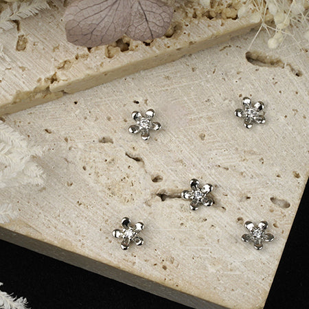 D. nail Jewelry Bijou Parts DS-51 Crystal Flower