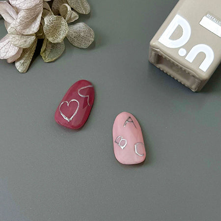 D. nail art gel (extreme gel) metallic silver 7g