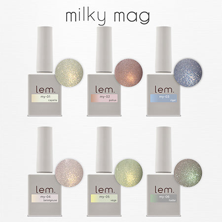 lem. Milky Mag Gel 6-color set