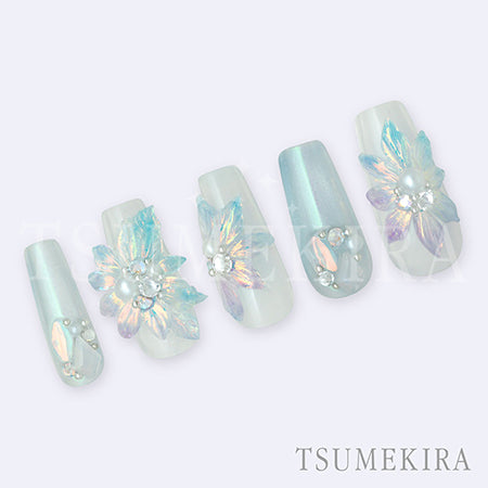 TSUMEKIRA Aurora Holo Aurora Film Sticker Aurora Flower (Aurora Flower) Supervised by ROZABELLA Eri OH-ROE-001