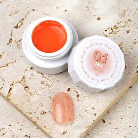D. nail art gel (extreme gel) MU01 apricot 3g