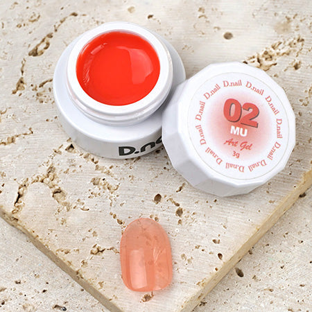 D. nail art gel (extreme gel) MU02 Coral 3g