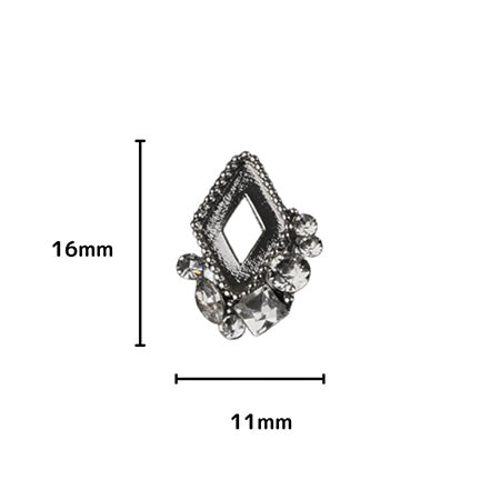 D. nail Bijou Charm Collection Diamond Silver